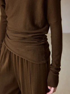 Sale Casual Asymmetrical Neck Slim Sweater Sweater Tops|Sweaters & Cardigans
