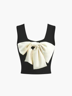 Best Casual Bow Tank Top Tank Tops & Camis|Tops