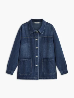 Best Casual Breasted Lapel Denim Jacket Outerwear|Jackets