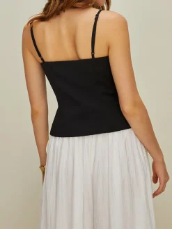 Sale Casual Button 2 in 1 Tank Top Tank Tops & Camis|Tops