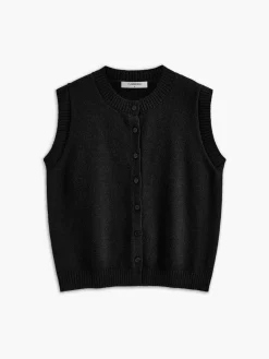 Casual Button Up Sweater Vest Sweater Vests|Sweaters & Cardigans