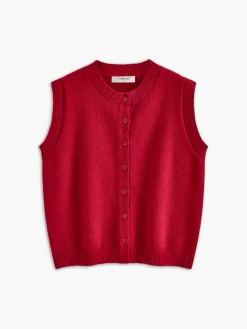 Casual Button Up Sweater Vest Sweater Vests|Sweaters & Cardigans