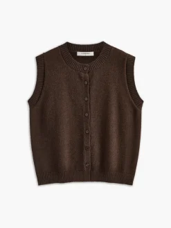 Casual Button Up Sweater Vest Sweater Vests|Sweaters & Cardigans