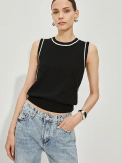 Online Casual Contrast Binding Tank Top Tank Tops & Camis|Tops