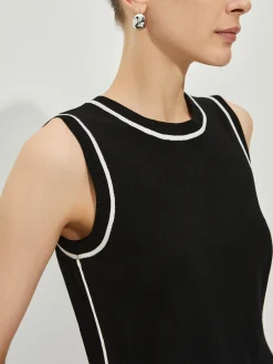 Online Casual Contrast Binding Tank Top Tank Tops & Camis|Tops