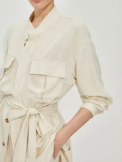 Online Casual Cotton & Linen Shorts Set With Belt Shorts Sets|Shorts