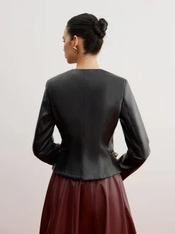 New Casual Faux Leather Slim Jacket Outerwear|Jackets