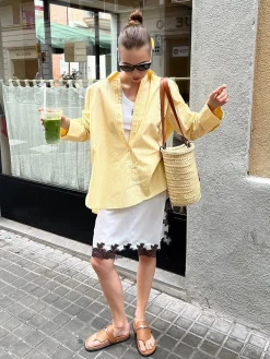 Hot Casual Long Sleeve Striped Shirt Blouses & Shirts|Tops