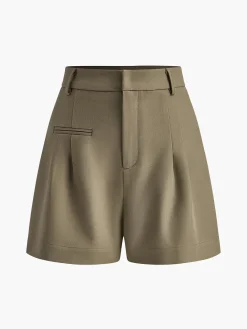 Hot Casual Mid Waist Shorts Without Belt Shorts|Bottoms