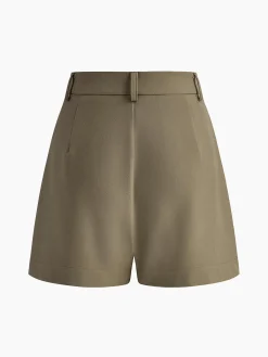 Hot Casual Mid Waist Shorts Without Belt Shorts|Bottoms