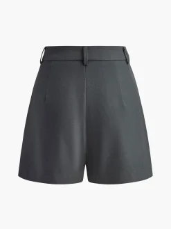 Hot Casual Mid Waist Shorts Without Belt Shorts|Bottoms