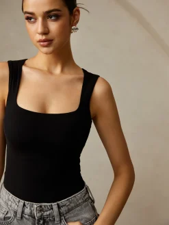 New Casual Plain Tank Top Tank Tops & Camis|Tops