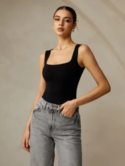 New Casual Plain Tank Top Tank Tops & Camis|Tops