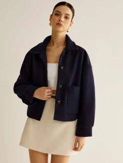 Clearance Casual Pockets Button Jacket Outerwear|Jackets