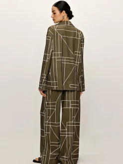 Casual Printed Lapel Shirt Blouses & Shirts|Matching Sets