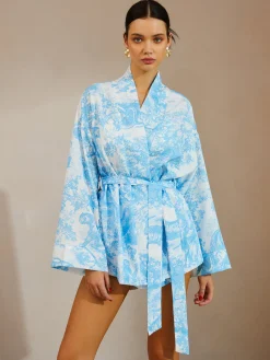 Outlet Casual Printed Shorts Set With Belt Shorts Sets|Shorts