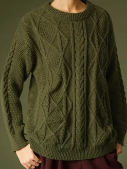 Discount Casual Round Neck Twist Sweater Sweater Tops|Sweaters & Cardigans