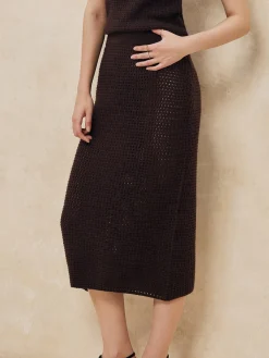 Clearance Casual Solid Sweater Skirt Skirts|Knitwear