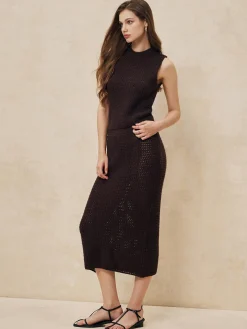 Clearance Casual Solid Sweater Skirt Skirts|Knitwear