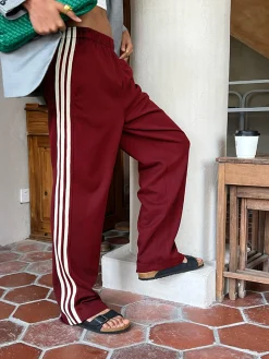 Sale Casual Striped Patchwork Pants Pants|Bottoms