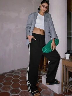 Sale Casual Striped Patchwork Pants Pants|Bottoms