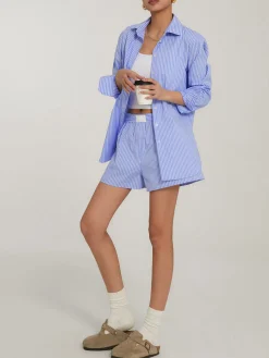 Best Casual Striped Shorts Set Shorts Sets|Shorts