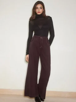 Sale Casual Wide-Leg Denim Pants Jeans|Pants