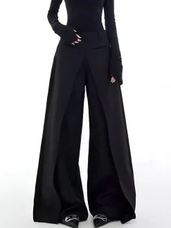 New Casual Wide-Leg Thin Pants Pants|Bottoms