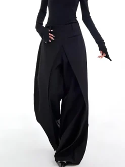 New Casual Wide-Leg Thin Pants Pants|Bottoms