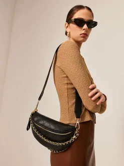 Clearance Chain Decor Zipper Shoulder Bag Bags|Accessories