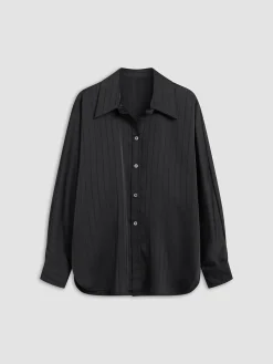 Clearance Charlotte Oversized Button Up Collared Shirt Blouses & Shirts|Tops
