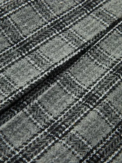 Checked Pleated Zipper Mini Skirt Skirts|Bottoms