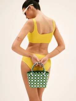 Sale Checkered Print Bucket Bag Bags|Accessories