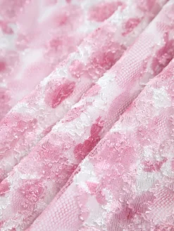 Cherry Blossom Halter Backless Long Dress Casual Dresses|Vacation Dresses