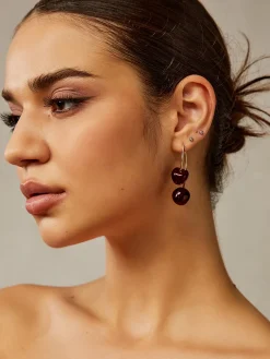 Online Cherry Charm Dangle Earrings Earrings|Accessories