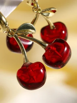 Discount Cherry Stud Drop Earrings Earrings|Accessories