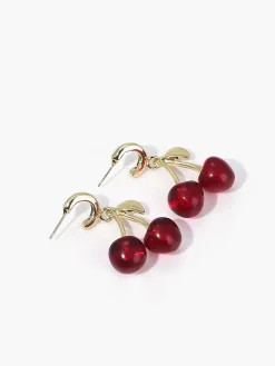 Discount Cherry Stud Drop Earrings Earrings|Accessories