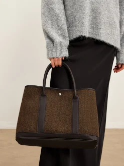 Discount Chevron Button Clasp Tote Bag Bags|Accessories