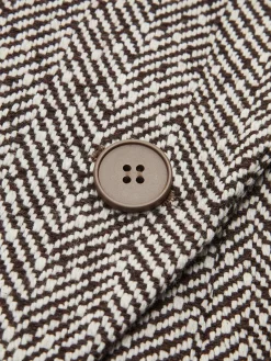 Sale Chevron Lapel Cinched Blazer Outerwear|Blazers