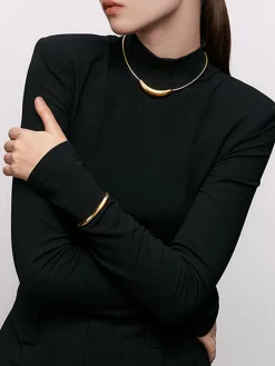 Outlet Chic O-Ring Choker Necklace Necklaces|Accessories