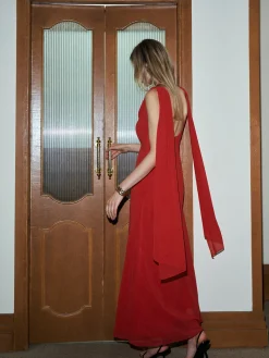 Chiffon Cowl Neck Backless Dress Cocktail & Party Dresses|Summer Dresses