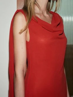 Chiffon Cowl Neck Backless Dress Cocktail & Party Dresses|Summer Dresses