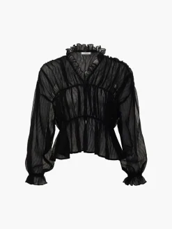 Sale Chiffon Ruffle Detail Blouse Blouses & Shirts|Tops