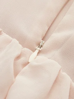 Discount Chiffon Ruffle Tie-Neck Dress Casual Dresses|Cocktail & Party Dresses