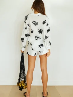 Chill Life Plant Print Shorts Set Shorts Sets|Shorts