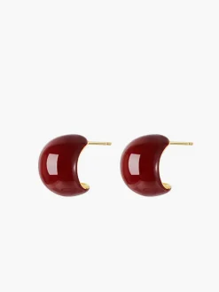 Discount Chunky Cherry Hoop Earrings Earrings|Accessories