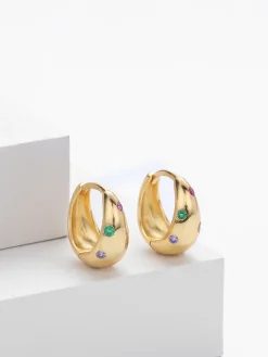 Hot Chunky Hoop Earrings Earrings|Accessories