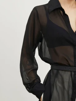 Outlet City Oversized Shirt Blouses & Shirts