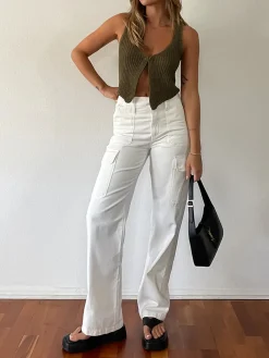 Discount Classic Hook-and-Eye Knit Vest Sweater Vests|Sweaters & Cardigans