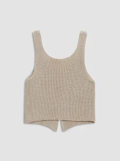 Discount Classic Hook-and-Eye Knit Vest Sweater Vests|Sweaters & Cardigans